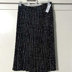 New pleated Polk Dot silk skirt..